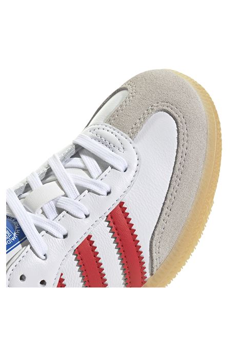 Scarpe Adidas Samba OG Bianco Rosso Gum Bambini ADIDAS ORIGINALS | Sneakers | JI4465-